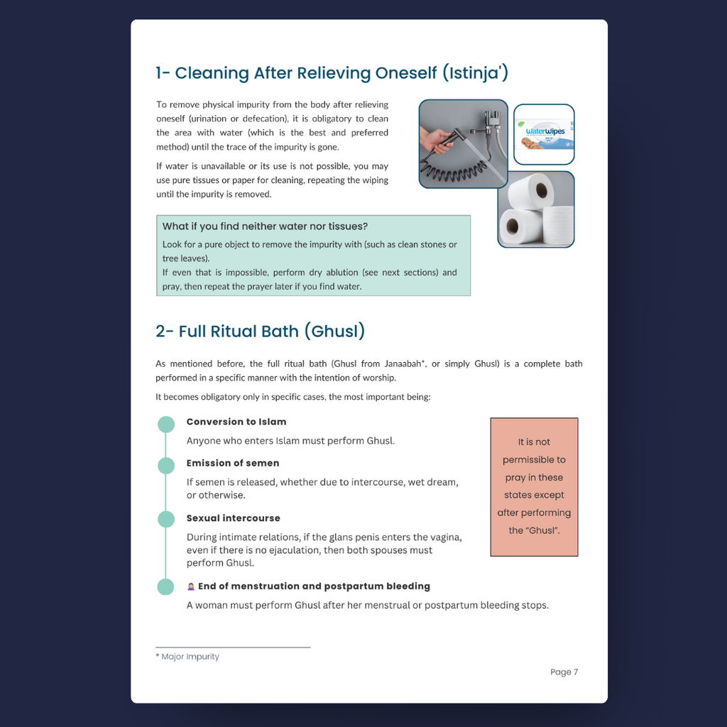 The Pre-Prayer Purification (Taharah) Guide