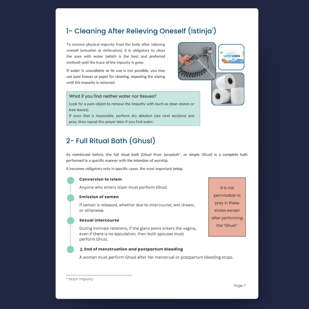 The Pre-Prayer Purification (Taharah) Guide