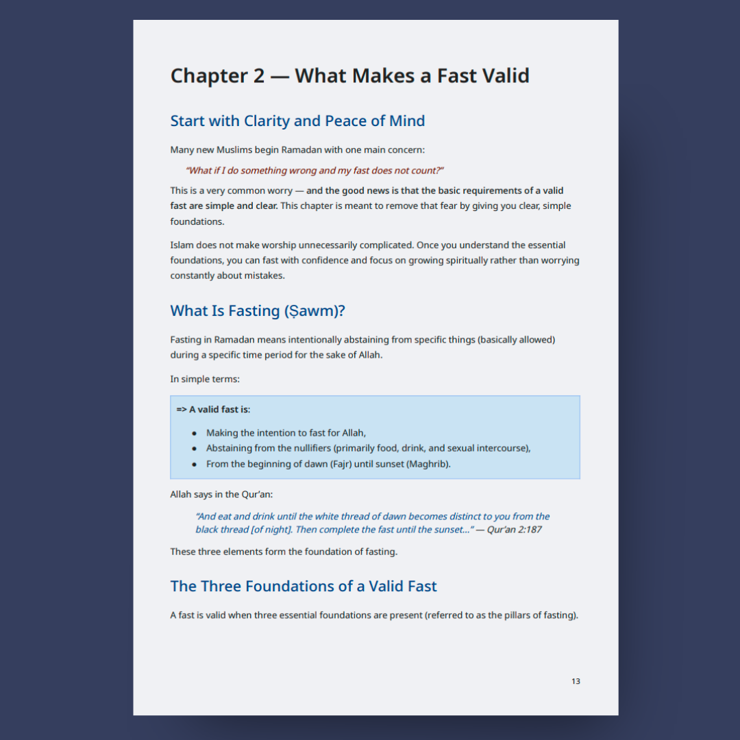 Your First Ramadan: A Revert’s Guide to Fasting with Confidence